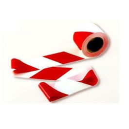 JAR Cinta Señalizacion Roja/Blanca 100mmx200m Galga 400
