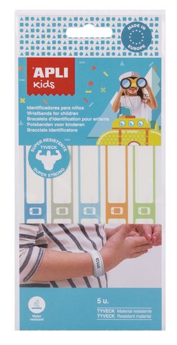 Apli Brazalete identificativo apli kids colores surtidos (5 unidades)