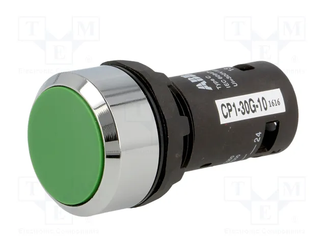ABB Interruptor de presión CP1 verde 22mm NA