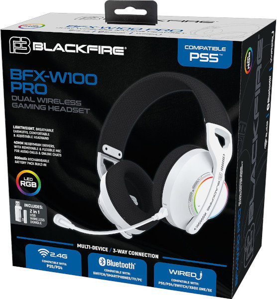 Blackfire BFX-W100 PRO Dual Wireless Gaming Headset Blackfire BFX-W100 PRO Dual Wireless Gaming Headset