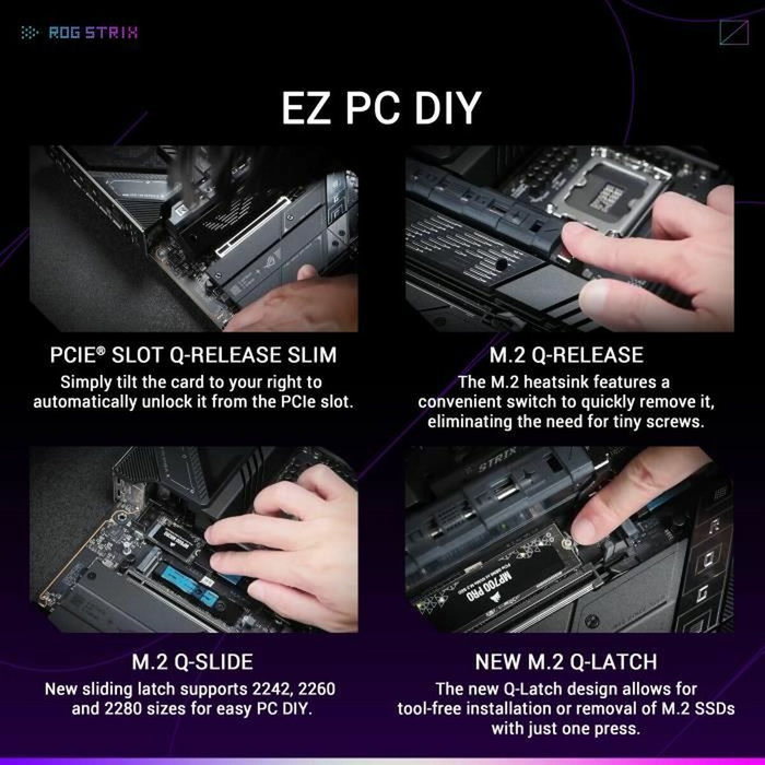 ASUS ROG STRIX Z890-E GAMING WIFI, Intel Z890, LGA 1851, ATX, Negro ASUS ROG STRIX Z890-E GAMING WIFI, Intel Z890, LGA 1851, ATX, Negro