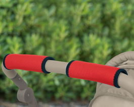 KioKids Fundas Manillar Cochecito Rojas de Neopreno