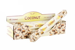 DKD Home Decor Incienso Varilla Coco 4 x 4 x 25 cm Set de 20 Bambú Aroma