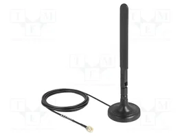 DeLOCK Antena WiFi 6 Omnidireccional 3 dBi con Cable de 3 m y Base Magnética