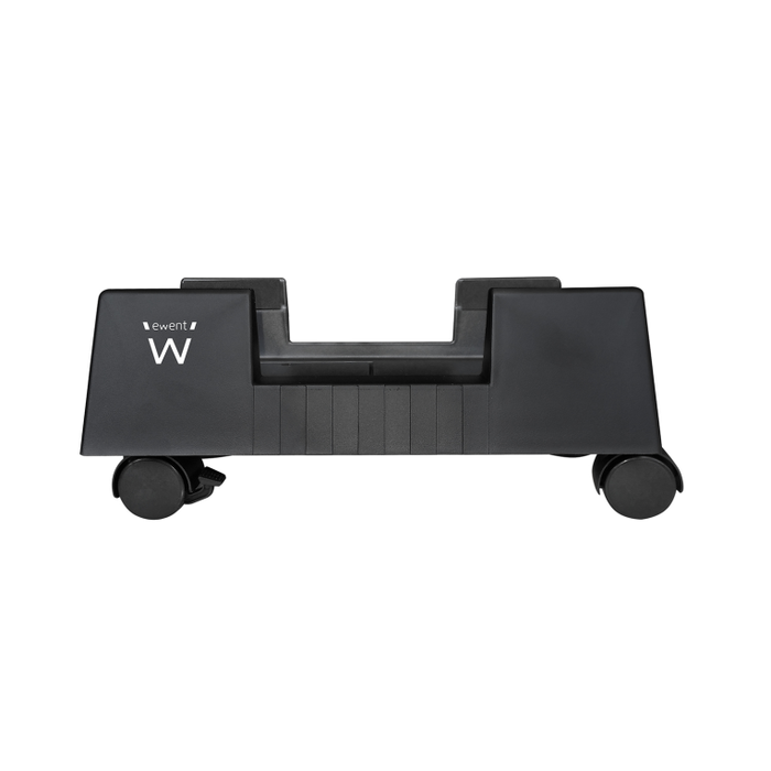 EWENT Soporte CPU EW1290 con Ruedas y Base Ajustable para Carcasa de Ordenador Escritorio Negro