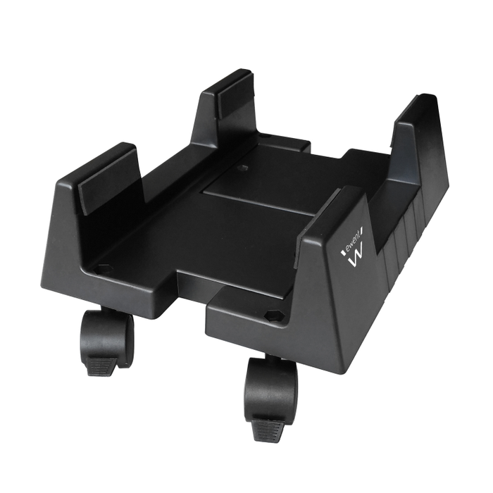 EWENT Soporte CPU EW1290 con Ruedas y Base Ajustable para Carcasa de Ordenador Escritorio Negro