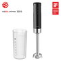 Zwilling XTEND Batidora de Mano Inalámbrica, 250 W, 0.6 L, Negro, 3 Velocidades, Motor BLDC