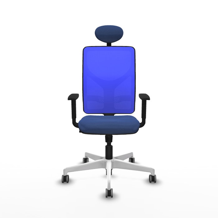 PIQUERAS Y CRESPO Silla de oficina Motilla con mecanismo Sincro Azul