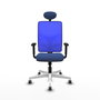 PIQUERAS Y CRESPO Silla de oficina Motilla con mecanismo Sincro Azul