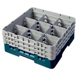 CAMBRO Cesta de lavado 9 comp. 3 alturas Arándano