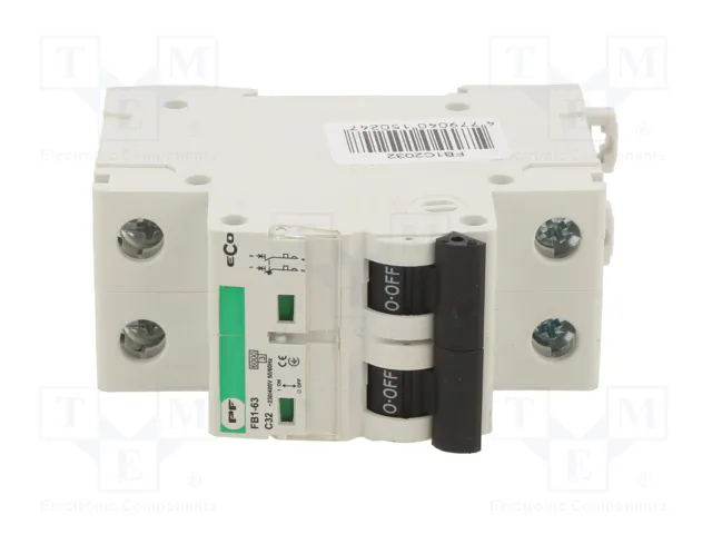 Promfactor Baltic Interruptor magnetotérmico ECO 32A 2 polos Promfactor Baltic Interruptor magnetotérmico ECO 32A 2 polos