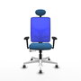 PIQUERAS Y CRESPO Silla de oficina Motilla con mecanismo Sincro/Traslack Azul