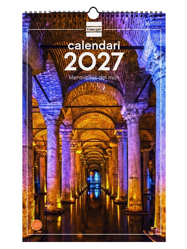 Finocam Calendario de Pared 2027 Maravillas del Mundo Catalán Finocam Calendario de Pared 2027 Maravillas del Mundo Catalán