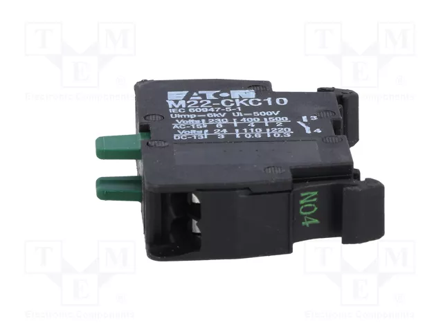 Eaton M22-CKC10 Elemento de contacto 1S con montaje en suelo y conexión por muelle