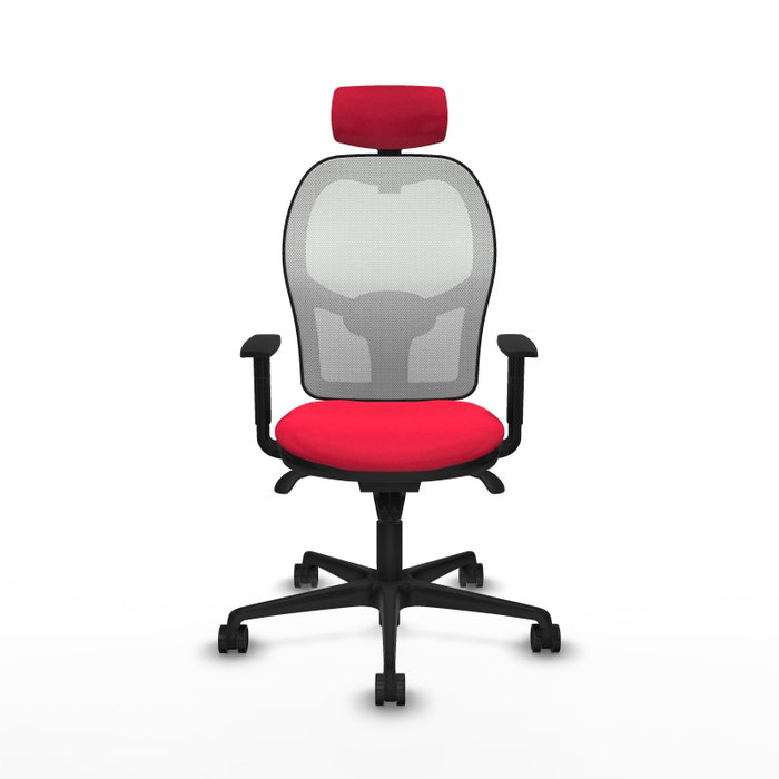 PIQUERAS Y CRESPO Silla de oficina Jorquera con mecanismo Sincro, Rojo y Blanco PIQUERAS Y CRESPO Silla de oficina Jorquera con mecanismo Sincro, Rojo y Blanco