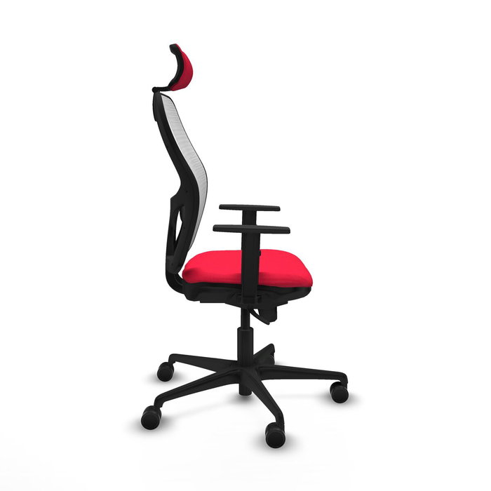 PIQUERAS Y CRESPO Silla de oficina Jorquera con mecanismo Sincro, Rojo y Blanco PIQUERAS Y CRESPO Silla de oficina Jorquera con mecanismo Sincro, Rojo y Blanco