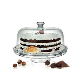 Soler Tartera con Cúpula 31 cm, Diámetro 31 cm Alto 26 cm para Buffet y Exposición, Expositor Gastronómico