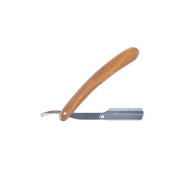 Zzmen Navaja de Corte Mango Madera Razor Wood para Afeitado Perfecto
