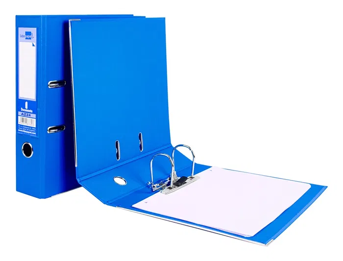 Liderpapel Documenta Archivador de Palanca A4 Forrado PVC con Rado Lomo 75mm Azul, Cartón, 2/75 mm, Dimensiones 80x320x290 mm