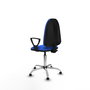 PIQUERAS Y CRESPO Silla de oficina Aýna Azul con Base Cromada