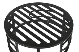 DKD Home Decor Mesita Auxiliar Loftcarter Negro Set de 3 Piezas 30 x 70 x 30 cm