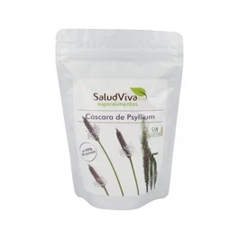 Salud Viva Psyllium 100% Orgánico 200 g - Suplemento de Fibra Soluble BIO, Vegano, Sin Azúcar - Apto para Dietas Especiales