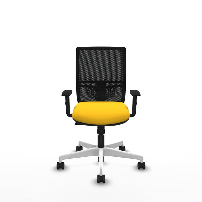 PIQUERAS Y CRESPO Silla de oficina Yunquera Amarillo y Negro