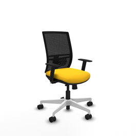 PIQUERAS Y CRESPO Silla de oficina Yunquera Amarillo y Negro