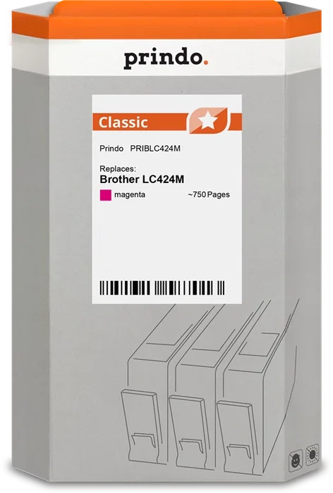 Prindo Cartucho de tinta magenta PRIBLC424M Classic Prindo Cartucho de tinta magenta PRIBLC424M Classic