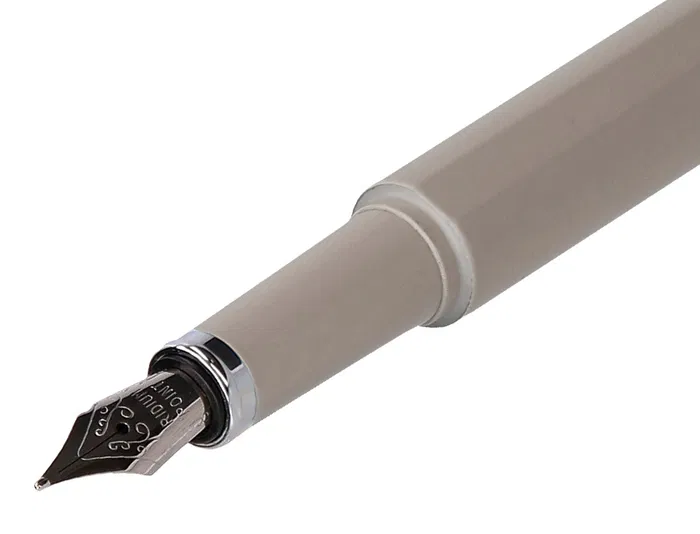 Belius Pluma y Funda Space B Minimalista Gris Tinta Azul Caja Diseño Similpiel M