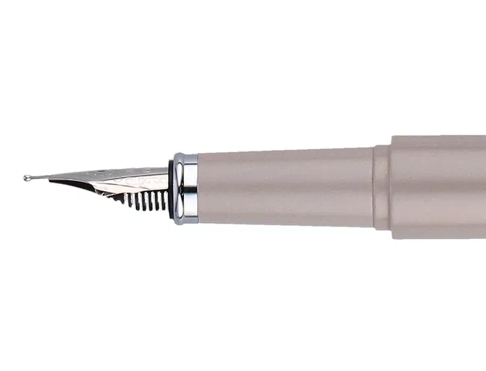 Belius Pluma y Funda Space B Minimalista Gris Tinta Azul Caja Diseño Similpiel M