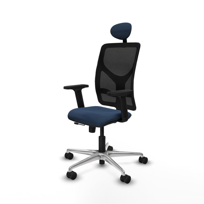 PIQUERAS Y CRESPO Silla de oficina Motilla con mecanismo Sincro/Traslack, Azul marino y Negro PIQUERAS Y CRESPO Silla de oficina Motilla con mecanismo Sincro/Traslack, Azul marino y Negro