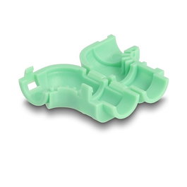 DeLOCK Clips para doblar cables, 8 piezas, Verde