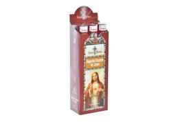 DKD Home Decor Set de 20 Varillas de Incienso Sagrado Corazón Granate