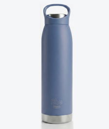 Botella Termo Acero Inox 304 Azul Con Asa En Tapa