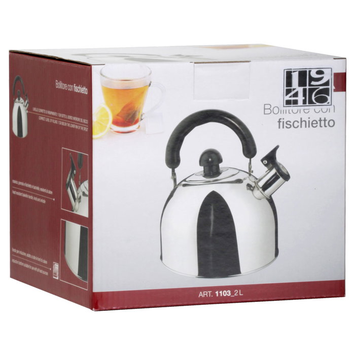 1946 Tetera Hervidor 2L Inducción Acero Inoxidable Silbato Cocina 1946