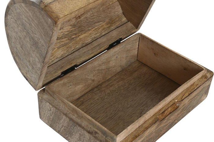 DKD Home Decor Set de 2 Cajas de Almacenaje de Mango Natural
