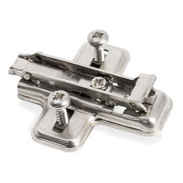 Salice Base Avión BAV4M H3 para Muebles, Taco 5mm, Acero Níquel