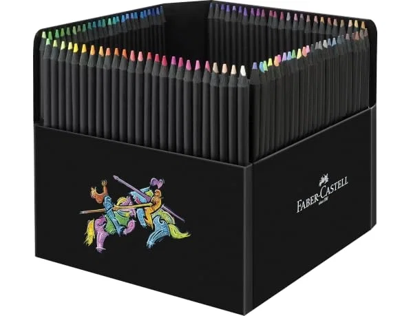 Faber Castell Black Edition Lápices de Colores Surtidos con Soporte