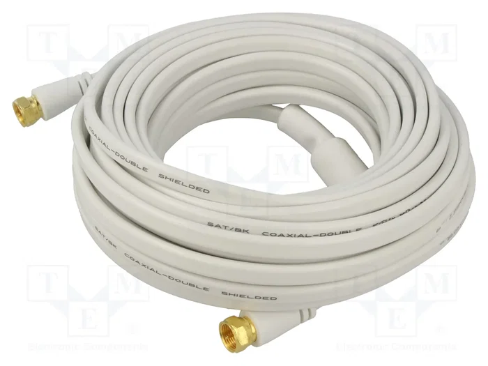 GOOBAY Cable Coaxial de 10m con Conector F en Ambos Lados 75Ω GOOBAY Cable Coaxial de 10m con Conector F en Ambos Lados 75Ω