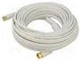 GOOBAY Cable Coaxial de 10m con Conector F en Ambos Lados 75Ω