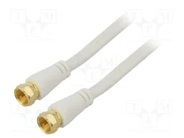 GOOBAY Cable Coaxial de 10m con Conector F en Ambos Lados 75Ω