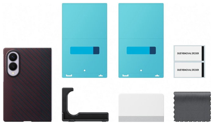 Samsung Carbon Magnet Case para Galaxy Z Fold 8, Violeta Samsung Carbon Magnet Case para Galaxy Z Fold 8, Violeta