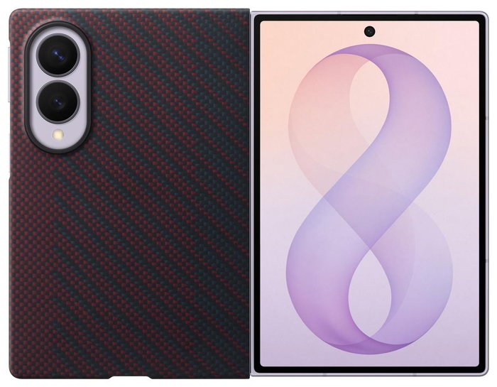 Samsung Carbon Magnet Case para Galaxy Z Fold 8, Violeta Samsung Carbon Magnet Case para Galaxy Z Fold 8, Violeta