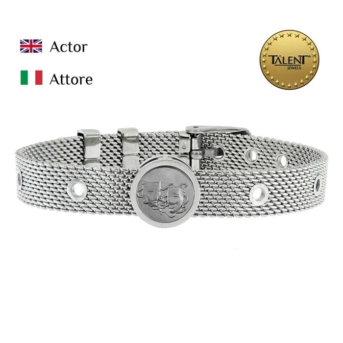 Pulsera Unisex Actor Talent Jewels TJA-3-01-03-1-235 Plateado