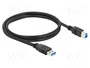 DeLOCK Cable USB 3.2 Gen 1 Tipo-A a Tipo-B 1 m Negro