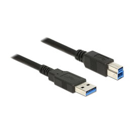 DeLOCK Cable USB 3.2 Gen 1 Tipo-A a Tipo-B 1 m Negro