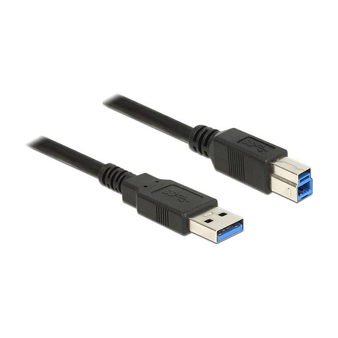 DeLOCK Cable USB 3.2 Gen 1 de Tipo-A a Tipo-B, 1 m, Negro DeLOCK Cable USB 3.2 Gen 1 de Tipo-A a Tipo-B, 1 m, Negro