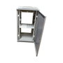 ALLNET Rack de red 19 pulg. 42U B600/T 900mm Glastür Lichtgrau SNB-Serie