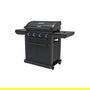 Campingaz 4 Series Onyx S 37386 Parrilla de Gas, 4 Zonas con Encendido Electrónico, Termómetro y Carro, Superficie 720 x 460 mm, Color Negro